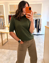 Load image into Gallery viewer, KHAKI SHORT SLEEVE KNIT
