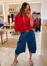 Load image into Gallery viewer, CROPPED PUFF SLEEVE JACKET - red
