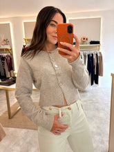 Load image into Gallery viewer, SOFT KNIT BUTTON THROUGH CARDIGAN - ecru
