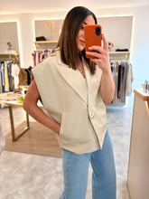Load image into Gallery viewer, ECRU BOMBER WAISTCOAT
