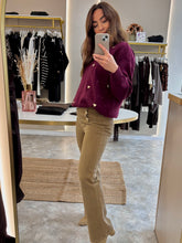 Load image into Gallery viewer, GOLD BUTTON STRETCH DENIM BOOTCUT JEANS
