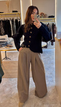 Load image into Gallery viewer, BELTED WIDE LEG TROUSERS - taupe
