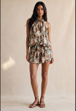 Load image into Gallery viewer, BROWN TIE DYE HALTER NECK PLAYSUIT
