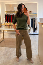 Load image into Gallery viewer, KHAKI SHORT SLEEVE KNIT
