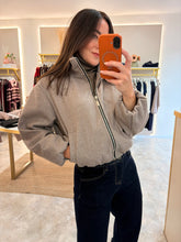 Load image into Gallery viewer, FUNNEL NECK BOMBER JACKET - taupe
