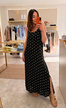 Load image into Gallery viewer, BLACK POLKA DOT CAMI DRESS
