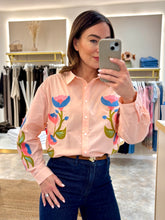Load image into Gallery viewer, TULIP EMBROIDERED BLOUSE -pink
