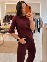 Load image into Gallery viewer, ELBOW LENGTH FRILL SLEEVE KNIT - burgundy
