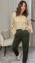 Load image into Gallery viewer, THICK HOLE KNIT CARDIGAN
