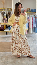 Load image into Gallery viewer, LEAF PRINT BELTED MAXI DRESS
