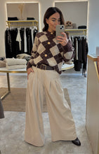 Load image into Gallery viewer, ARGYLE KNIT CARDIGAN
