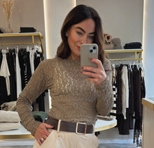 Load image into Gallery viewer, TAUPE LACE BODYTOP
