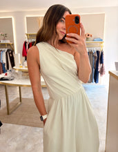Load image into Gallery viewer, ONE SHOULDER RUCHED JUMPSUIT - cream
