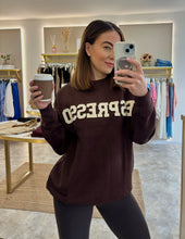 Load image into Gallery viewer, ESPRESSO SLOGAN SWEATSHIRT
