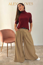 Load image into Gallery viewer, FUNNEL NECK SHORT SLEEVE KNIT
