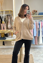 Load image into Gallery viewer, MOCHA SLOUCH CARDIGAN
