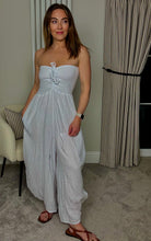 Load image into Gallery viewer, WHITE HAREEM STYLE JUMPSUIT
