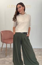 Load image into Gallery viewer, BEADED DETACHABLE COLOUR KNIT - cream
