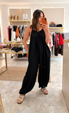 Load image into Gallery viewer, BALLOON STYLE SUMMER JUMPSUIT -  black

