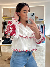 Load image into Gallery viewer, RED HEART EMBROIDERED BLOUSE
