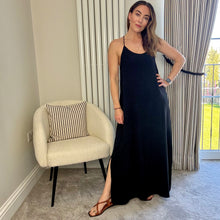 Load image into Gallery viewer, BLACK CAMI DRESS
