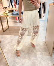 Load image into Gallery viewer, OFF WHITE SHEER LACE BALLOON TROUSER
