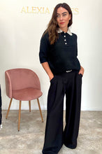 Load image into Gallery viewer, BEADED DETACHABLE COLLAR KNIT - black
