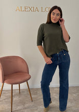 Load image into Gallery viewer, FUNNEL NECK SHORT SLEEVE KNIT
