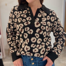 Load image into Gallery viewer, THE LEOARD COLLAR KNIT
