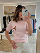 Load image into Gallery viewer, H BUCKLE DETAIL FINE KNIT TOP
