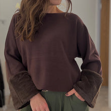 Load image into Gallery viewer, FAUX FUR CUFF KNIT
