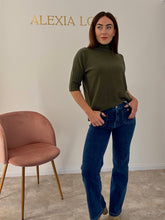 Load image into Gallery viewer, FUNNEL NECK SHORT SLEEVE KNIT
