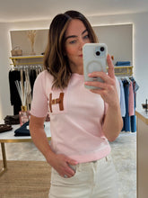 Load image into Gallery viewer, H BUCKLE DETAIL FINE KNIT TOP
