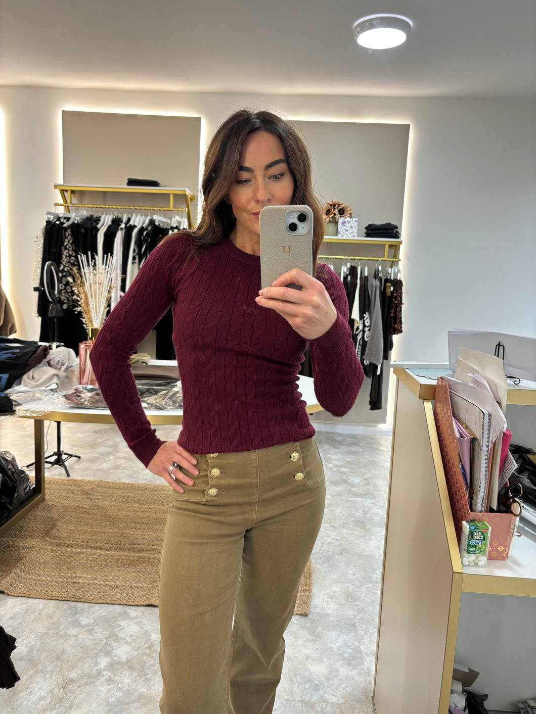 CABLE KNIT JUMPER