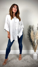 Load image into Gallery viewer, WHITE HIGH LOW BLOUSE

