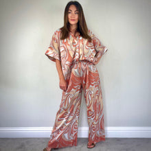Load image into Gallery viewer, PEACH PLISSE CO-ORD
